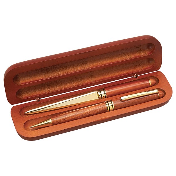 SST63425 Rosewood Pen Gift Set With Custom Imprint